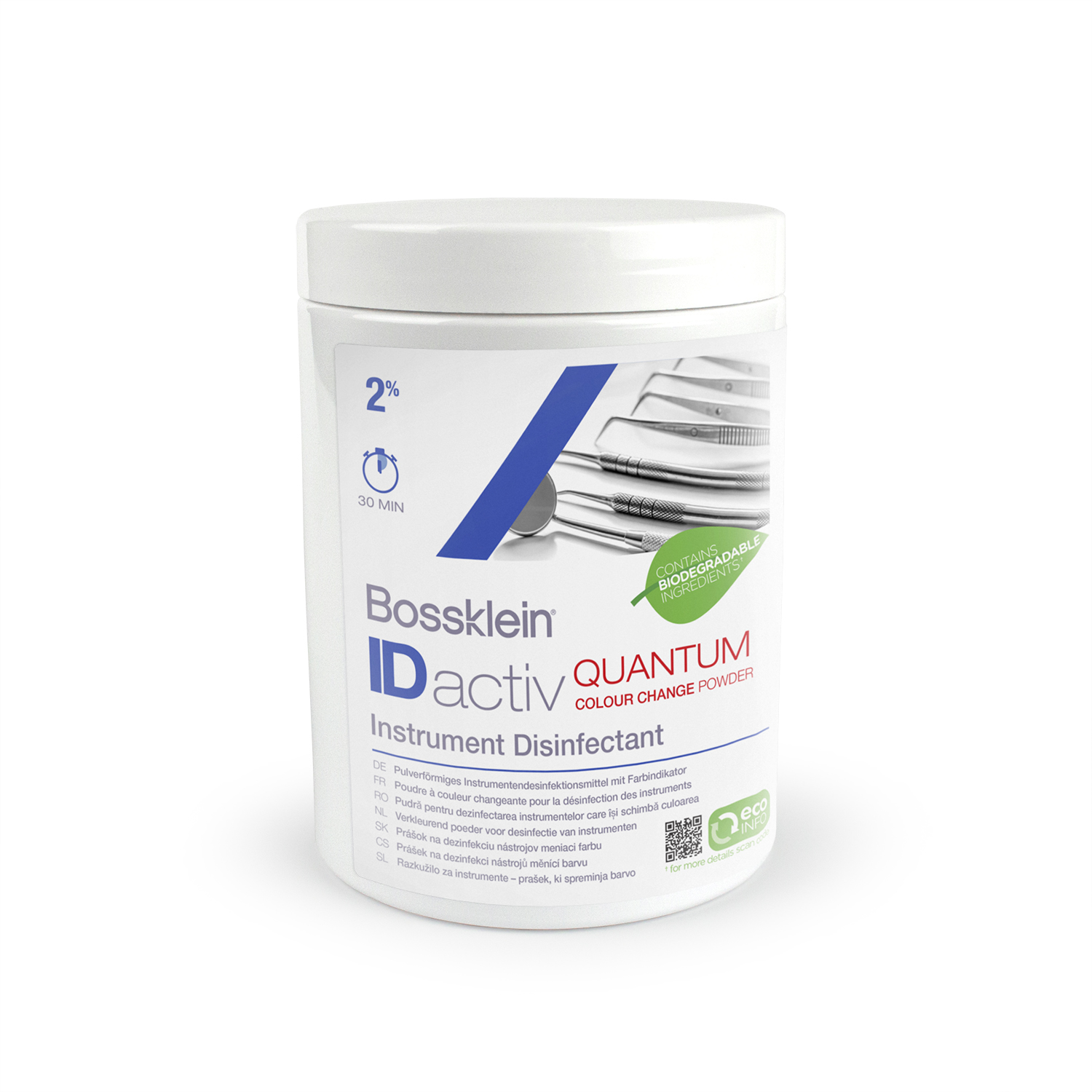 IDactiv QUANTUM Instrument Disinfectant Powder